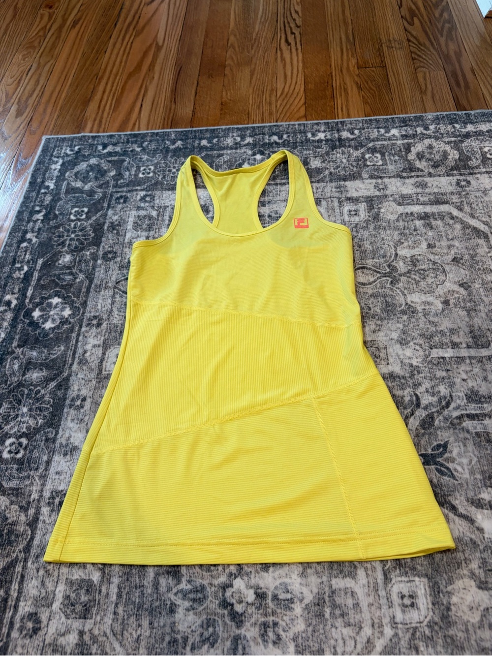 Fila Women’s Yellow Racerback Tank